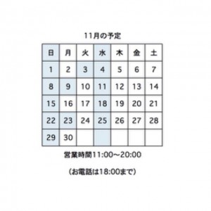 11月営業日