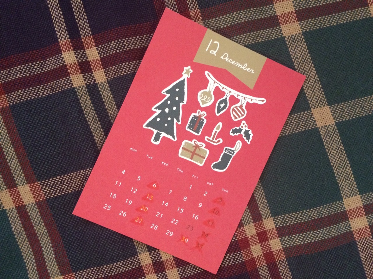 １２月の営業日